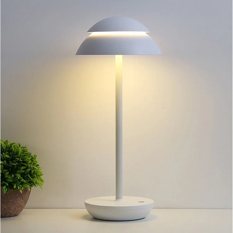 MEELANO Prestige – Trådløs genopladelig bordlampe i skandinavisk design Hvid