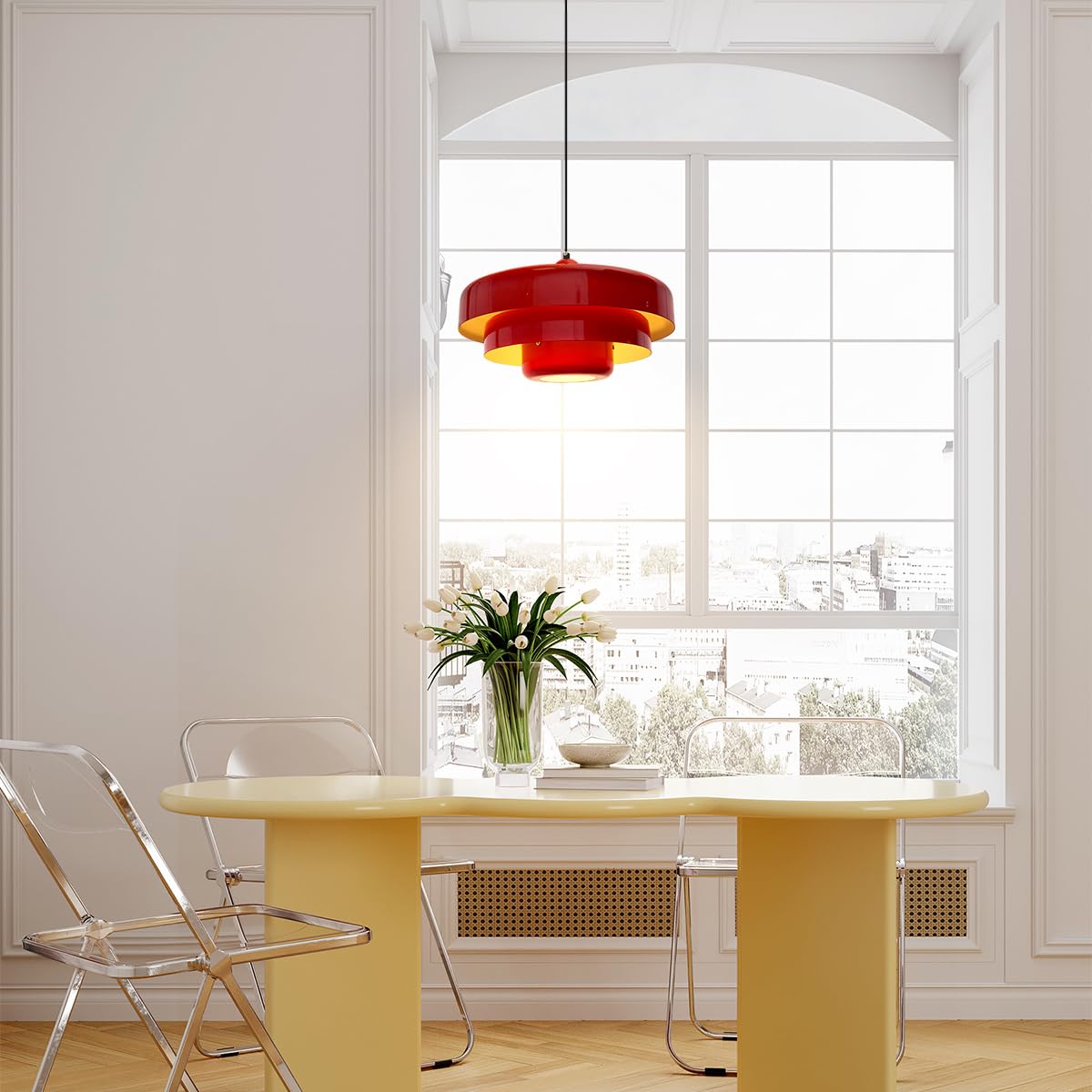MEELANO Moderne Glas Loftlampe i Nordisk Design til Hjemmet