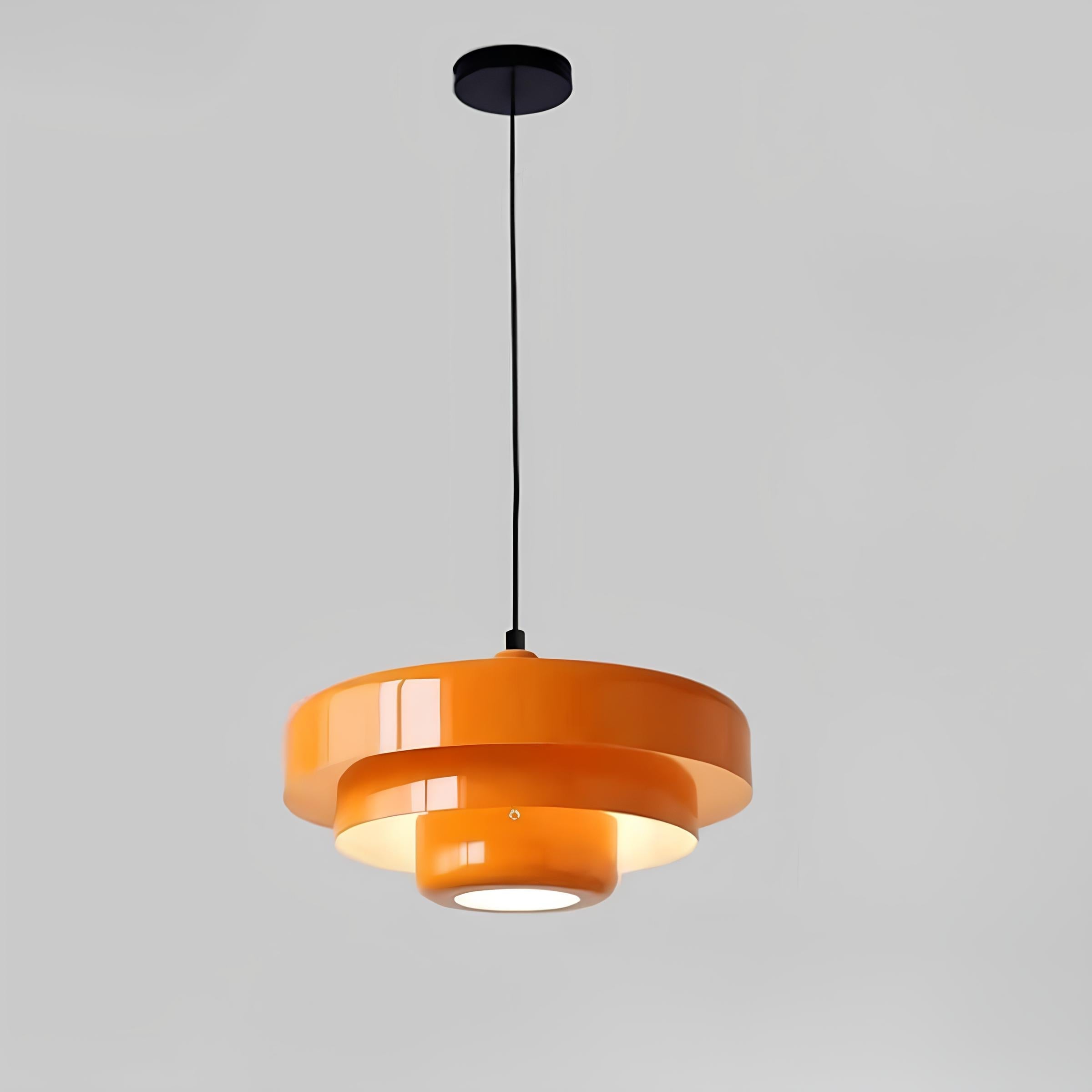 MEELANO Moderne Glas Loftlampe i Nordisk Design til Hjemmet Orange