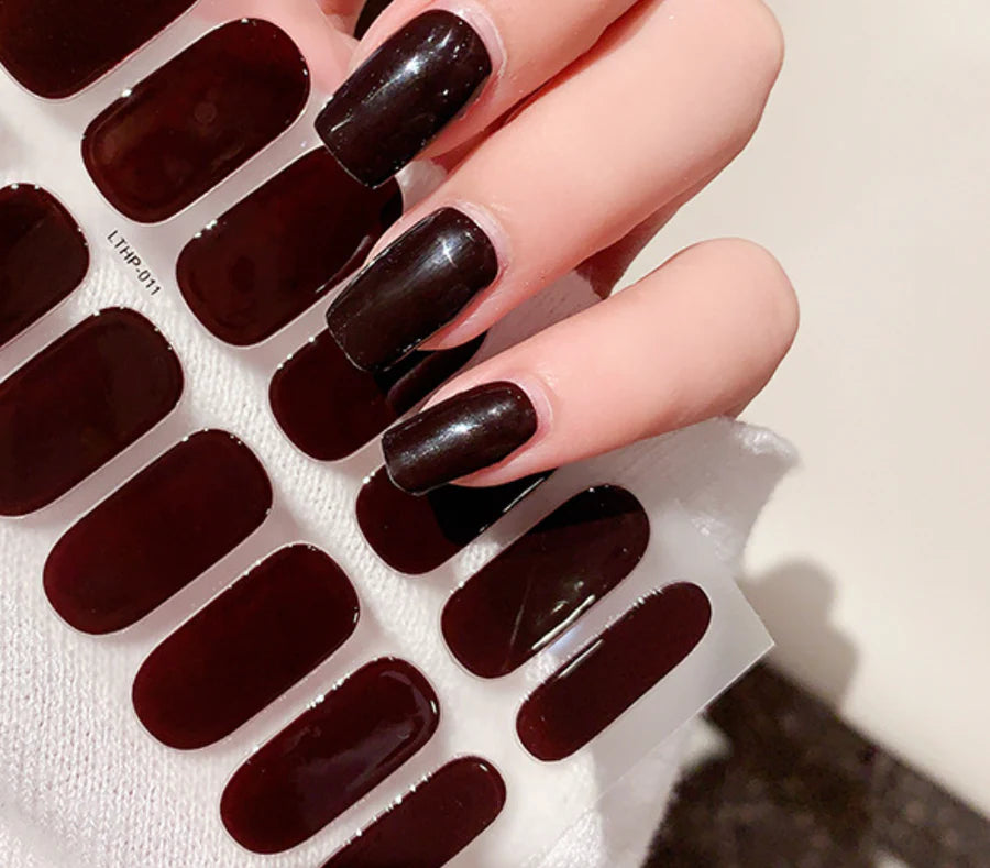 MEELANO Gelsticks Til Perfekt Manicure Hjemme Hurtig Negle Pleje Dyb brun