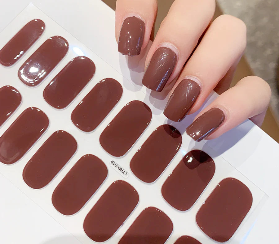 MEELANO Gelsticks Til Perfekt Manicure Hjemme Hurtig Negle Pleje Brun