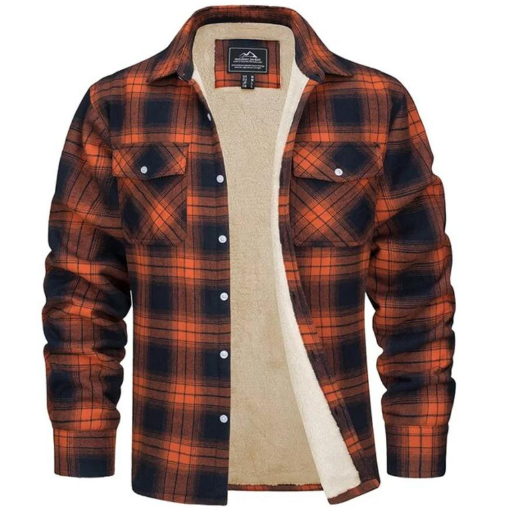 Alessio | Chemise à Carreaux en Flanelle Doublée Sherpa pour Homme - Image 8