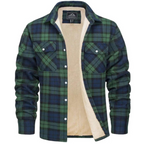 Alessio | Chemise à Carreaux en Flanelle Doublée Sherpa pour Homme - Image 10