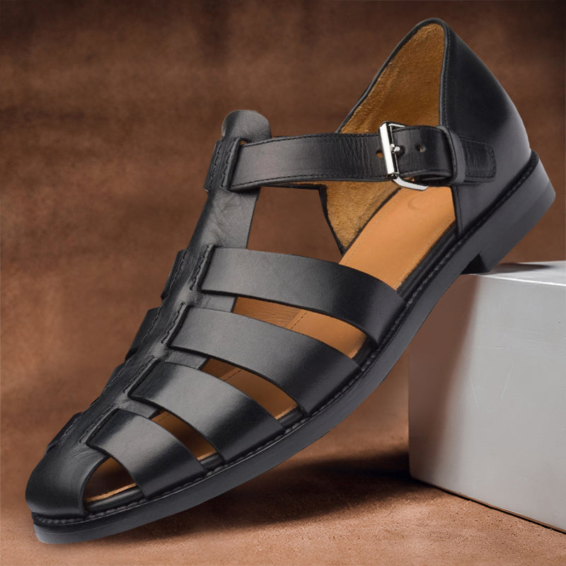 MEELANO Marquise | Dame Sandaler – Skridsikker Komfort & Elegant Pasform Sort