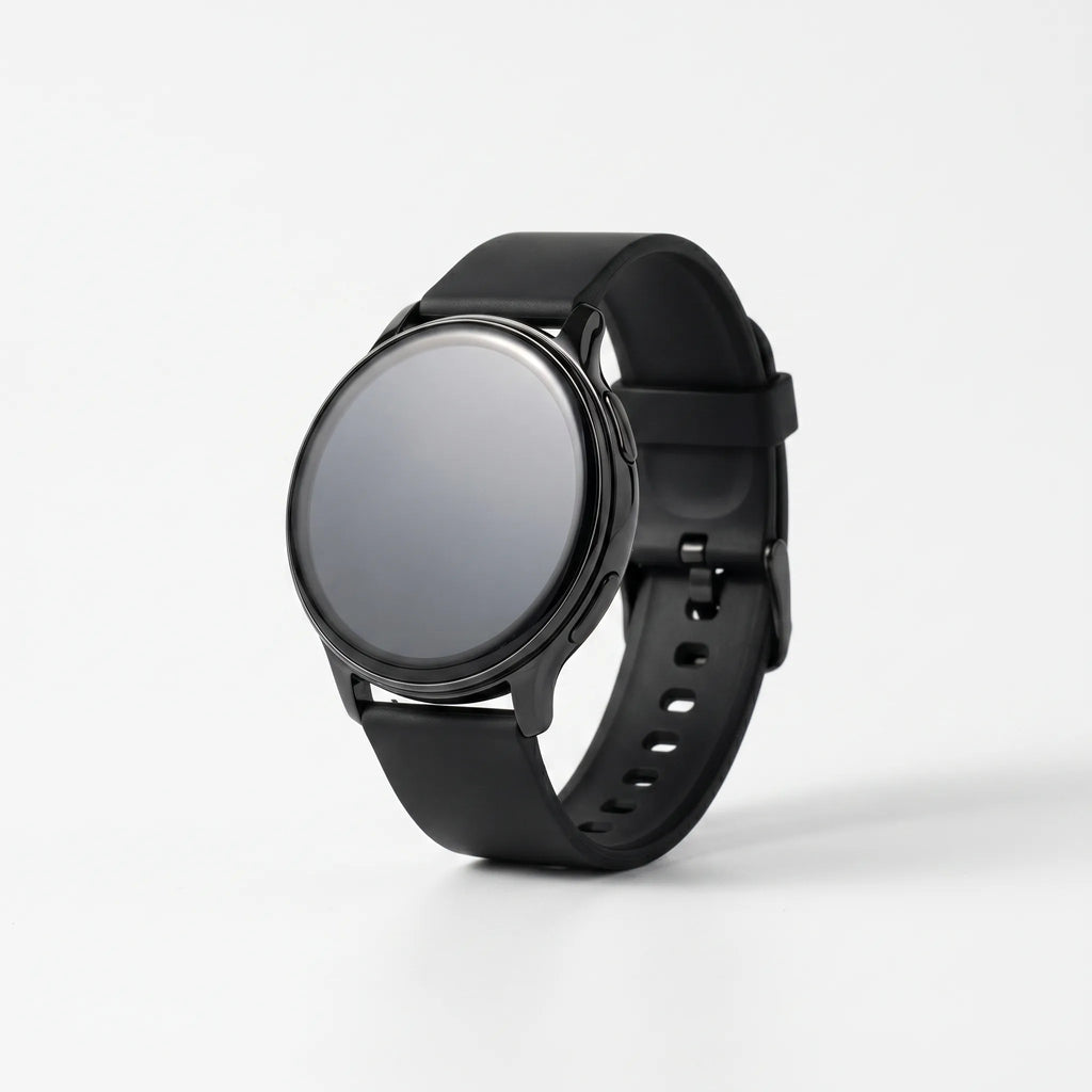 MEELANO Rundt Digitalt Fitness-Smartwatch – Smartwatch med Opkald, Mikrofon & Aktivitetssporing, Sort, Sølv eller Rosaguld – VeloSync