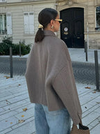 MEELANO Marianne | Dame Oversized Cropped Jakke - Kort & Rummelig Overgangsjakke