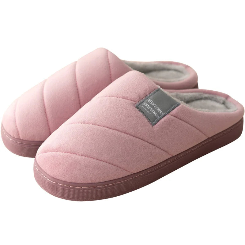 MEELANO Varme Indendørs Hjemmesko Unisex Slip On Komfort Og Hygge Lilla