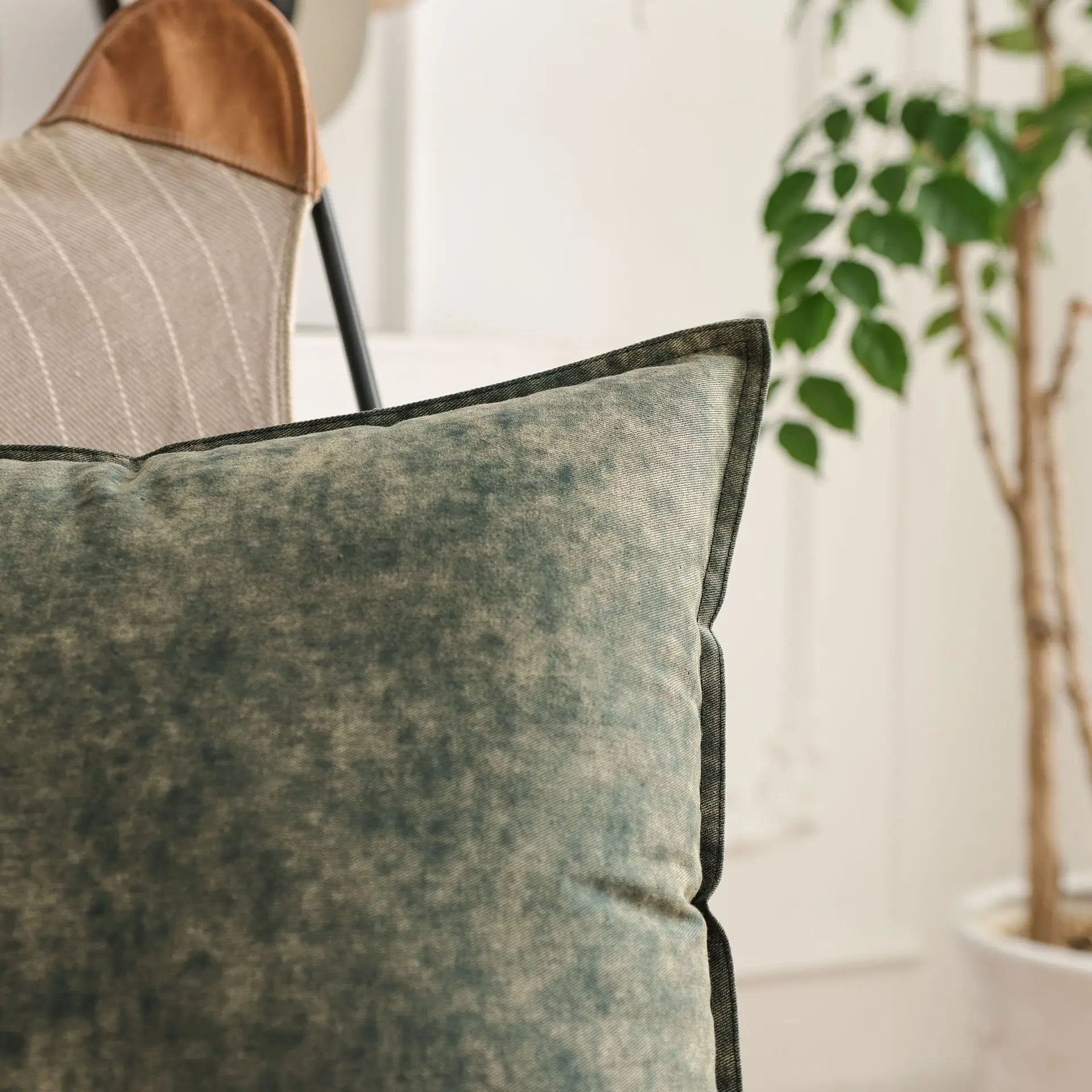 MEELANO Denim Pudecover Kollektion Til Hjemmet Med Moderne Rustik Stil Til Sofa Og Stole