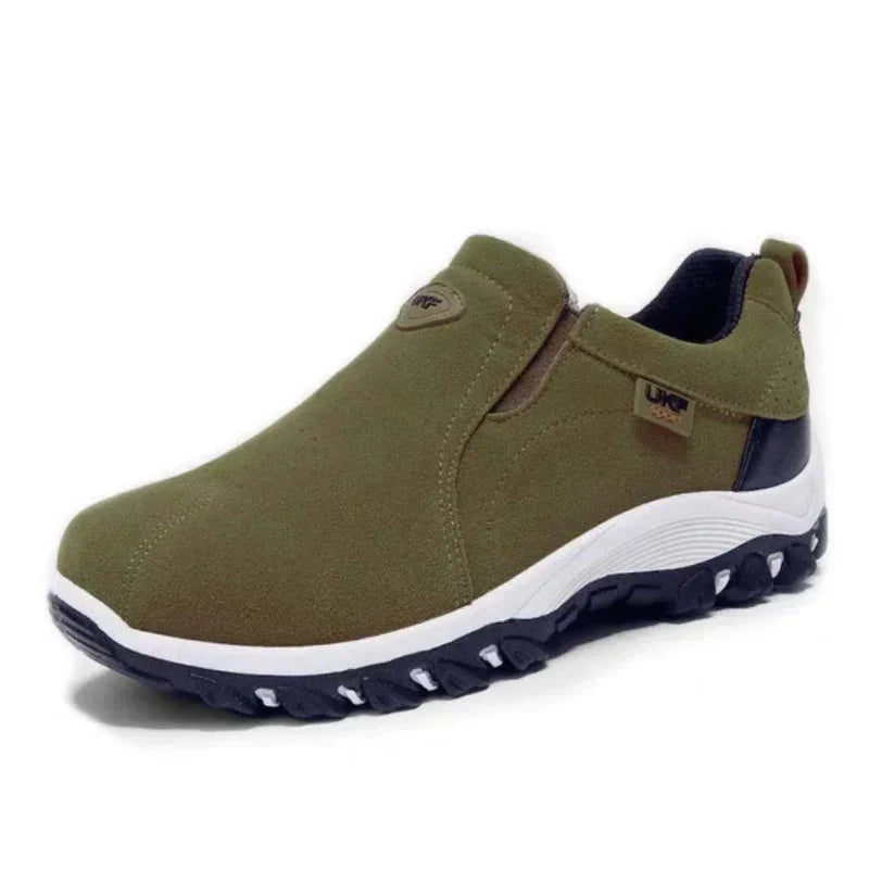 MEELANO River Sporty Slip On Sneakers Mænd Åndbart Mesh Sorte 42 46 Grøn