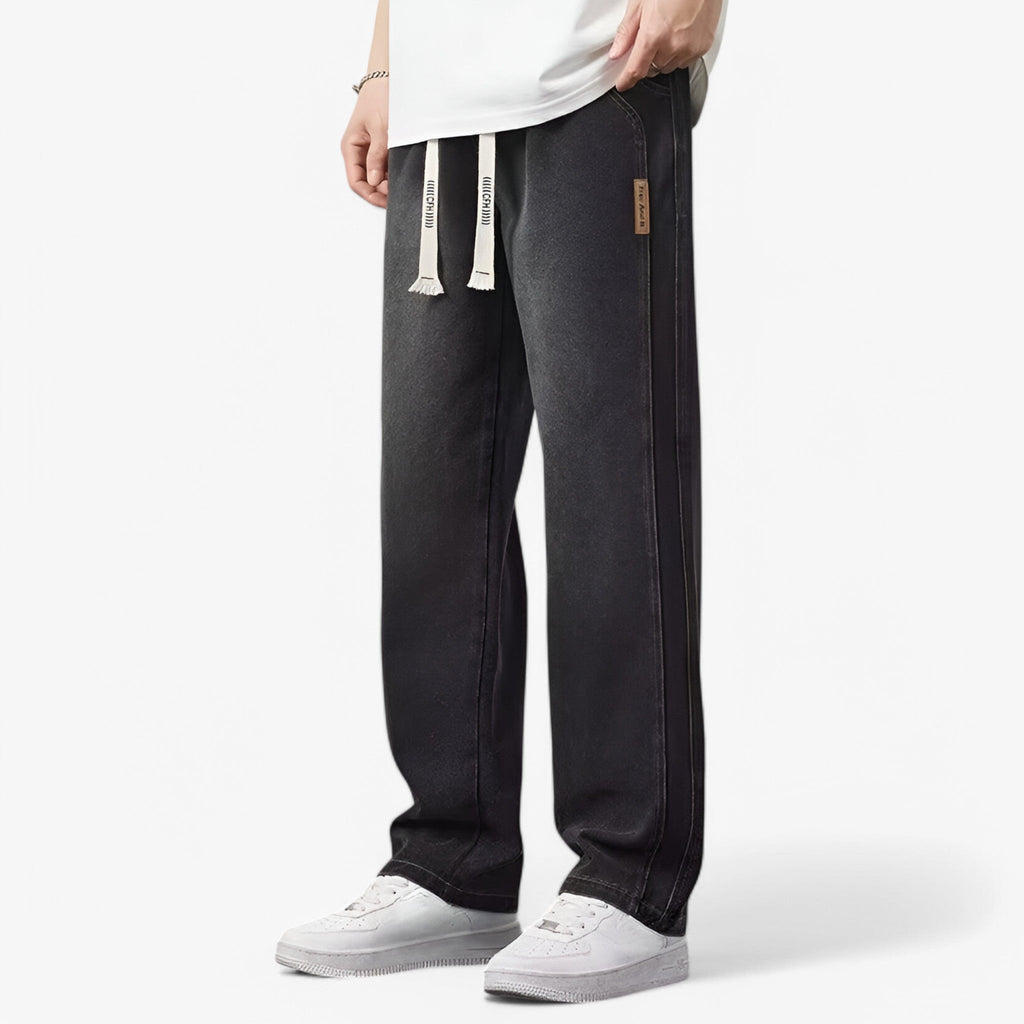MEELANO Roque | Herre Wide Leg Jeans med Brede Ben - Løse Cowboybukser & Wide Fit Denim