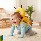 Little Bee Baby Hovedbeskyttelsespude - Åndbar Faldsikker Hue til Små Børns Hovedbeskyttelse, Julegave