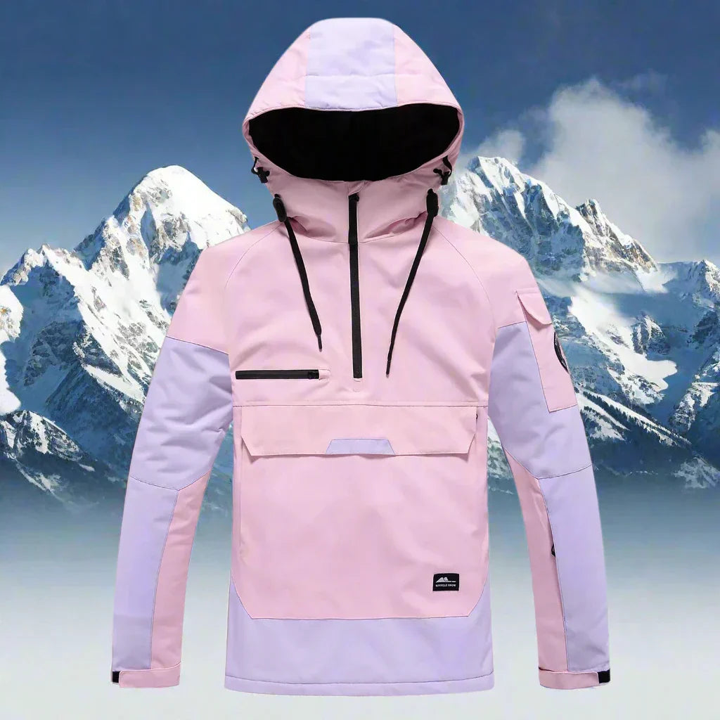MEELANO Unisex Vinter Skijakke Med Hætte Til Piste Og Udendørs Pink