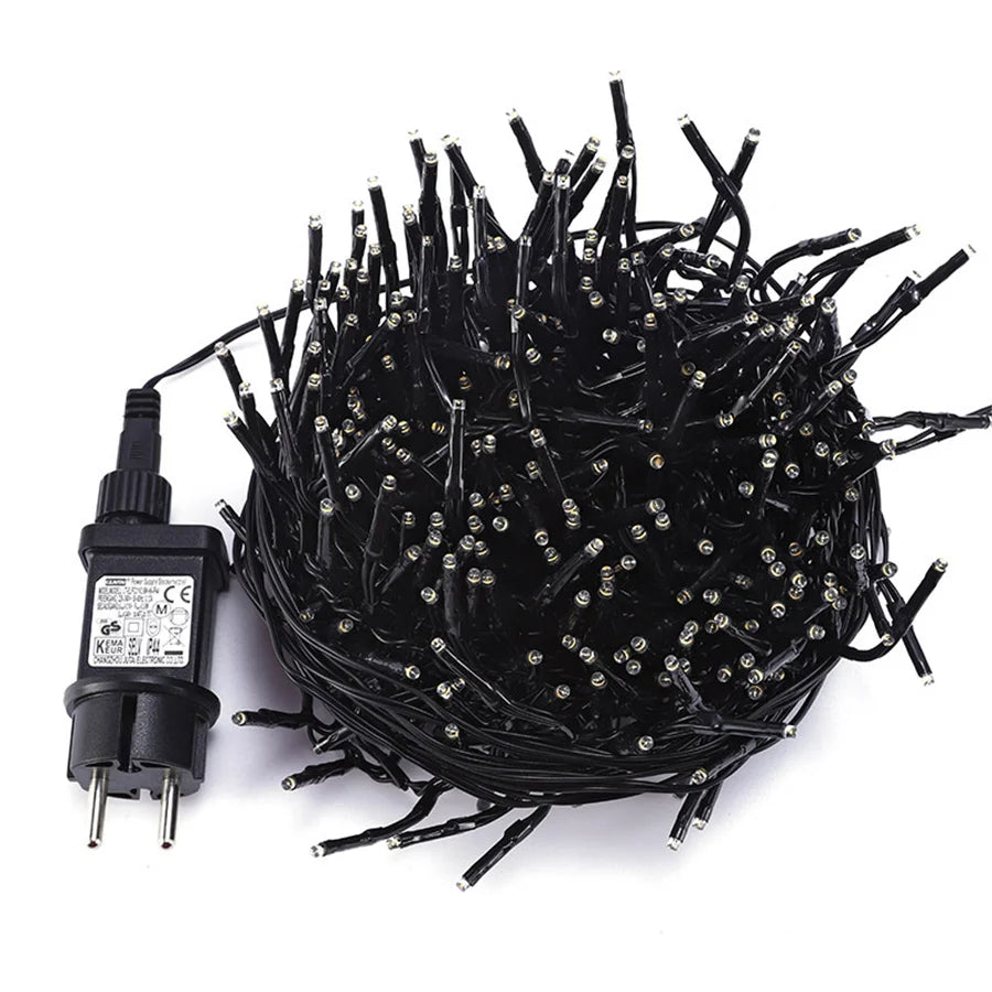 MEELANO Lyskæde Med Fe Lamper Til Jul 30 Meter Fairy Light String 1500 LED Lamper