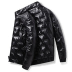 MEELANO Herre Skijakke Med Lange Ærmer Vandtæt Og Varme Til Pisten Sort Stående Krave