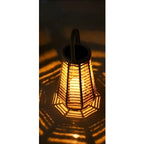 MEELANO Rattan Have Lampe Solenergi Med Automatisk Belysning Udendørs F