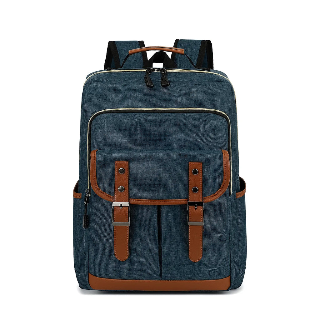 MEELANO Unisex Vintage Vandtæt Rygsæk Stor Ergonomisk Til Rejser Mørkeblå