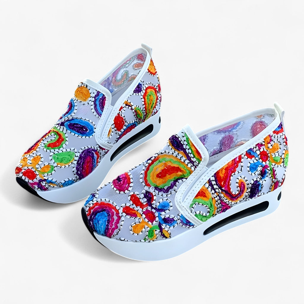 Emma | Broderede sko - Elegante og komfortable - Farve Hvid Nr. 2 - shoes - {{ product_tags }