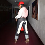 MEELANO Jackson Street Baggys | Vintage Jeans i Retro-Stil til Damer Hvid