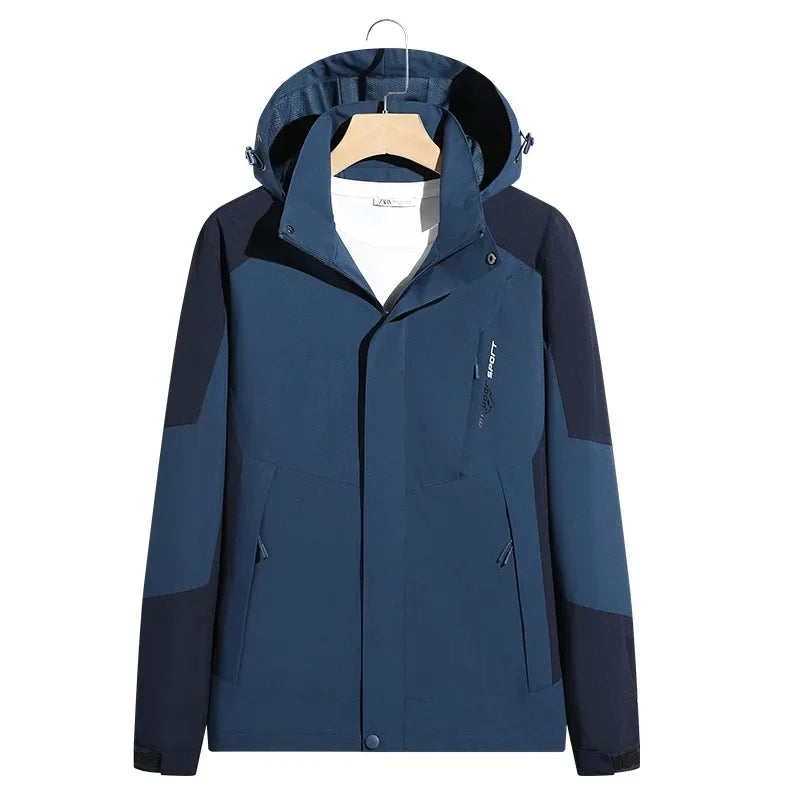 MEELANO Unisex Skijakke Vindbeskyttelse Til Udendørs Aktiviteter Blå