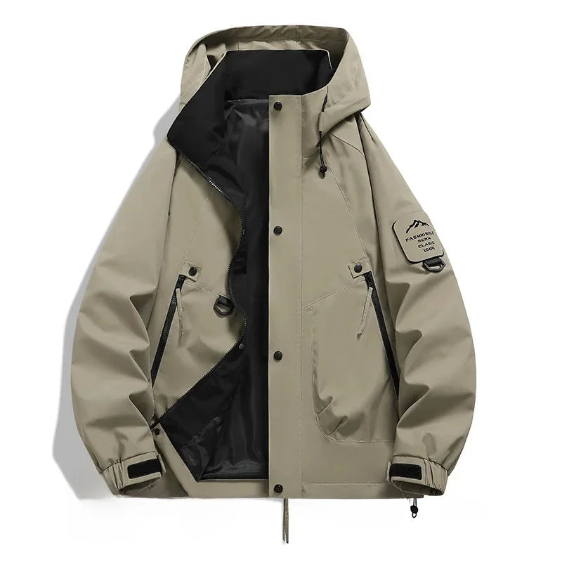 MEELANO Unisex Hoodie Skijakke Med Lange Ærmer Og Hætte Vinter Mokka