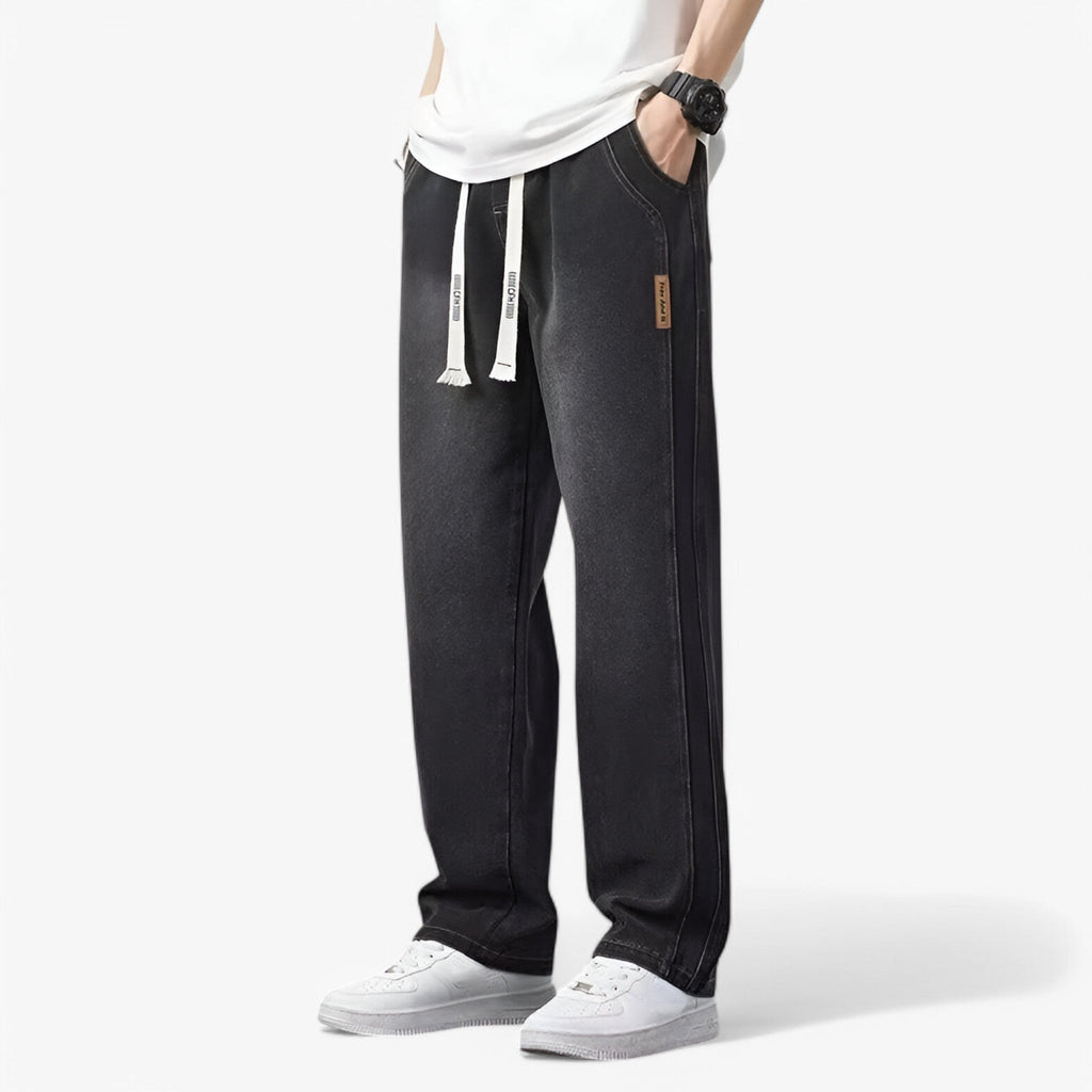 MEELANO Roque | Herre Wide Leg Jeans med Brede Ben - Løse Cowboybukser & Wide Fit Denim
