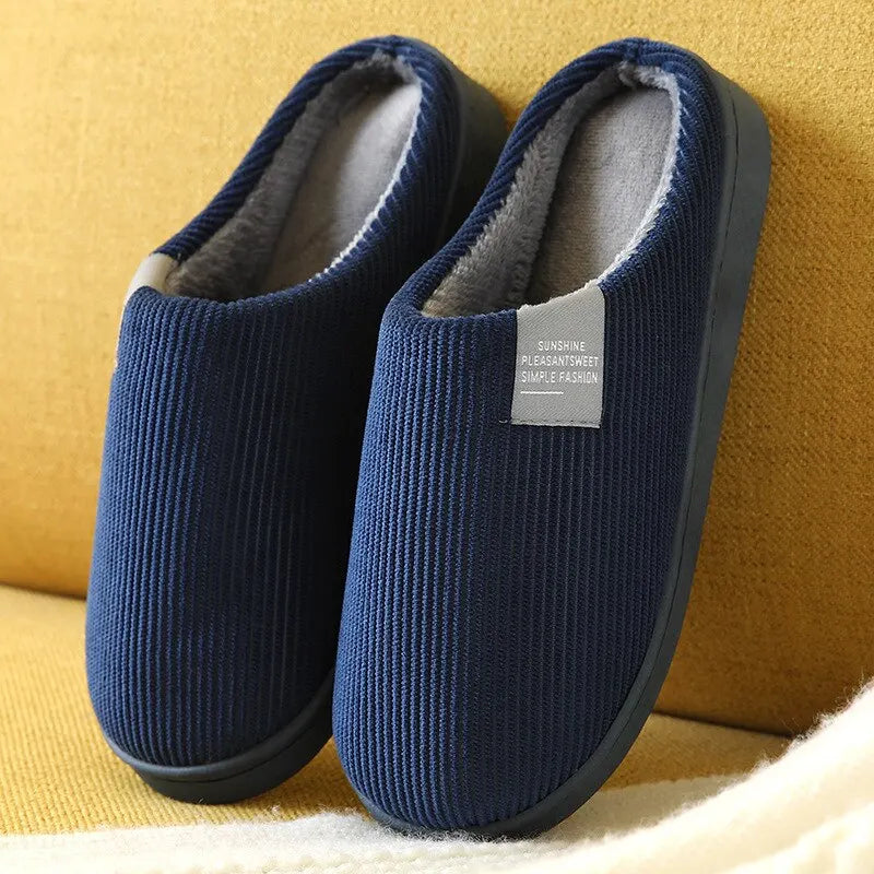 MEELANO Unisex Hjemmesko Komfortable Varme Til Kolde Dage Marineblå