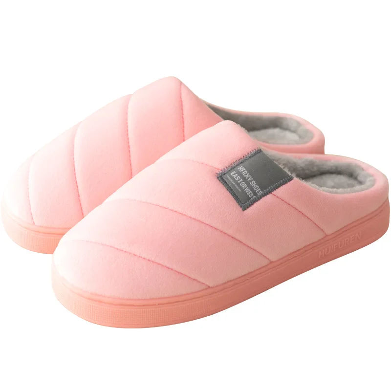 MEELANO Varme Indendørs Hjemmesko Unisex Slip On Komfort Og Hygge Rosa