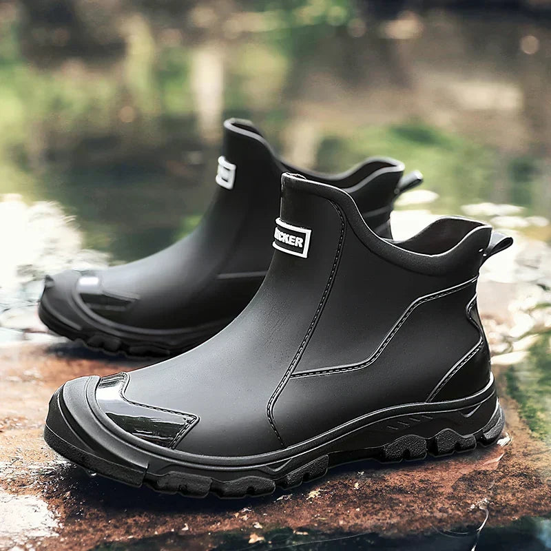 MEELANO Admire | Unisex Vandrestøvler i Læder - Skridsikre & Vandtætte Outdoor Boots Stealth