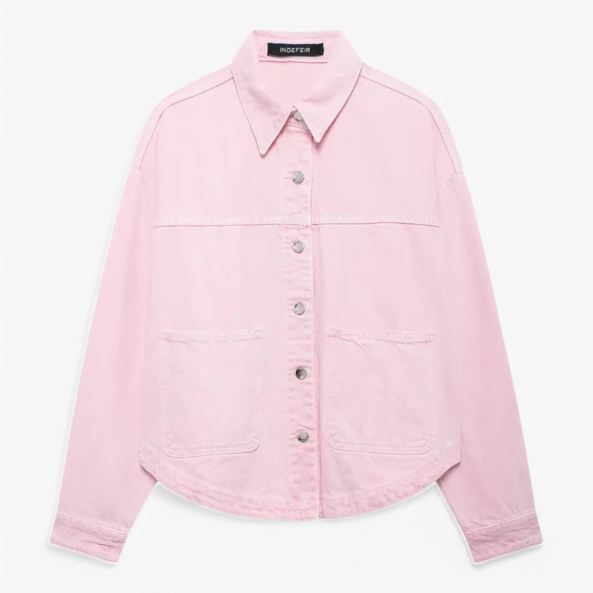 MEELANO Let Denimjakke Til Kvinder Åndbar Overgangsjakke Til Hverdag Rose