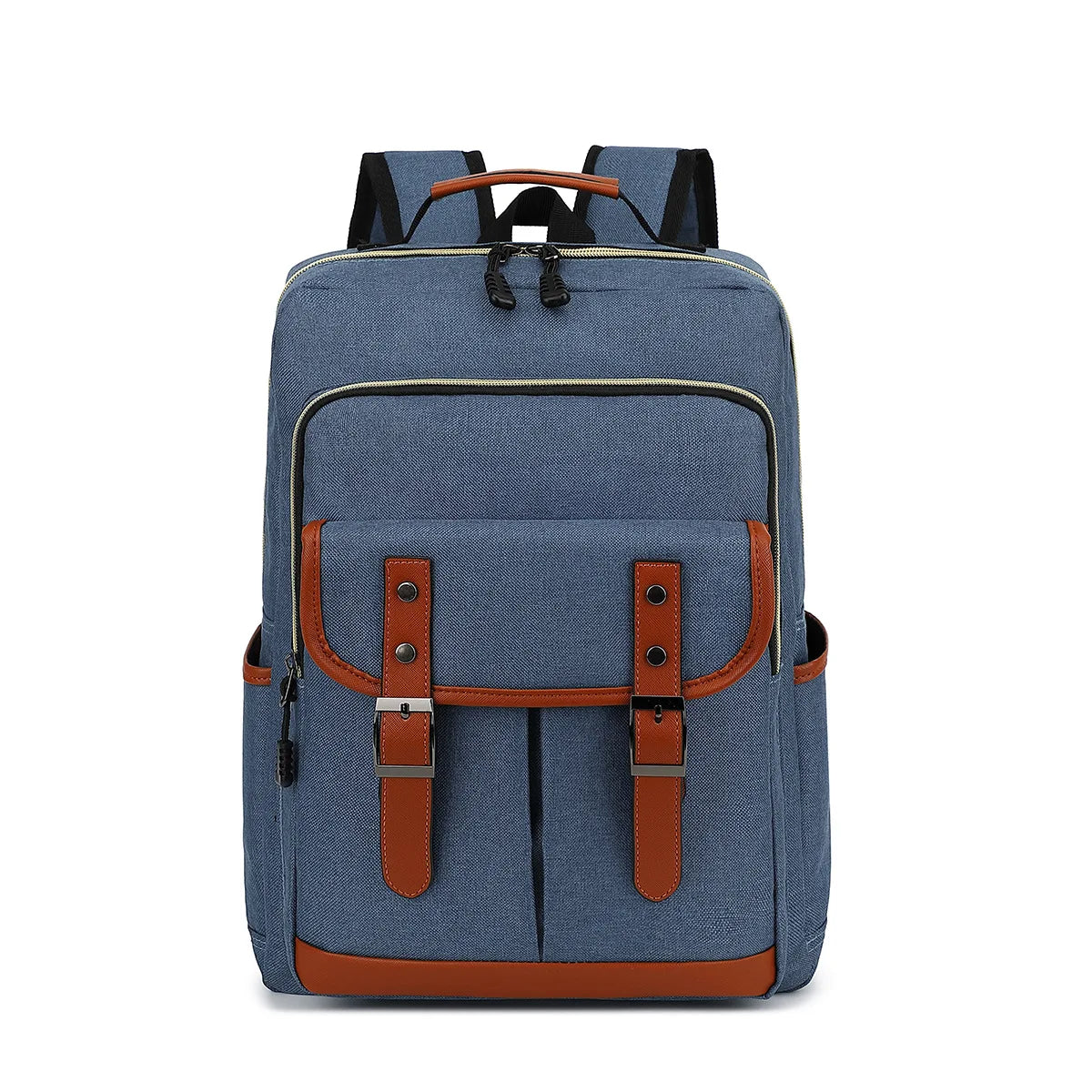 MEELANO Unisex Vintage Vandtæt Rygsæk Stor Ergonomisk Til Rejser Blå