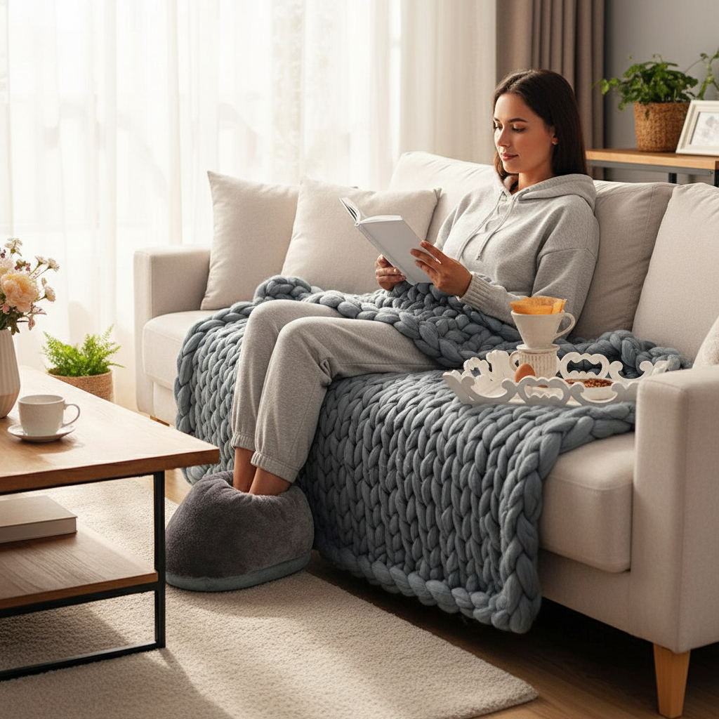 MEELANO Elektrisk XL Fodvarmer Til Varme Og Bløde Fødder Opvarmning - Varmetæppe