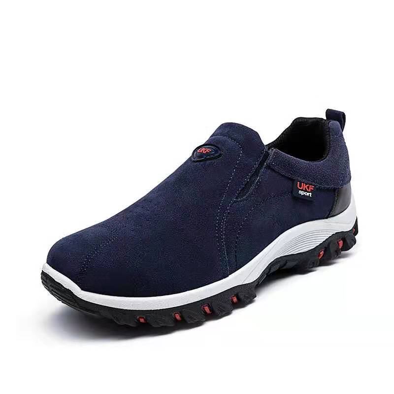 MEELANO River Sporty Slip On Sneakers Mænd Åndbart Mesh Sorte 42 46 Blå