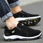 MEELANO River Sporty Slip On Sneakers Mænd Åndbart Mesh Sorte 42 46