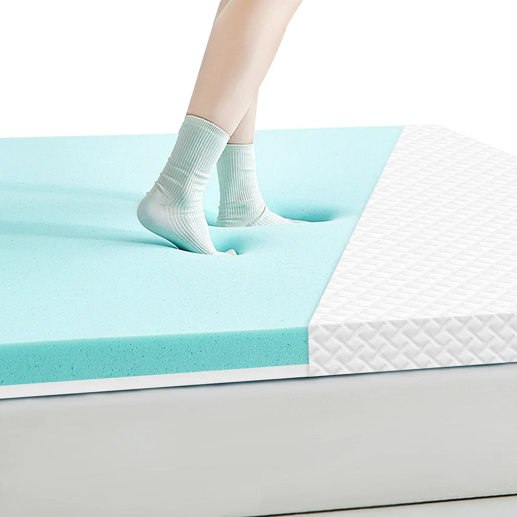 MEELANO Gel Madrats Topper 7 cm Med Ergonomisk Støtte Og Trykaflastning For Sovekomfort