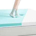 MEELANO Gel Madrats Topper 7 cm Med Ergonomisk Støtte Og Trykaflastning For Sovekomfort