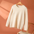 Pamelo | Dame Struktureret Sweater - Langærmet Striktrøje