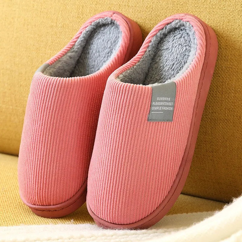 MEELANO Unisex Hjemmesko Komfortable Varme Til Kolde Dage Mørkerosa