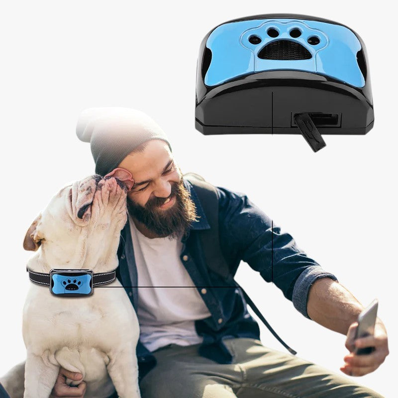 MEELANO GentleDog – Smertefrit Hundehalsbånd mod Gøen med Lyd & Vibration