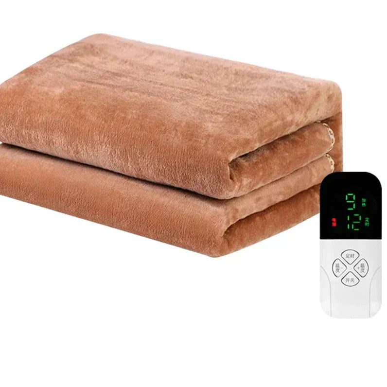 MEELANO Smart Elektrisk Tæppe Med Termostatkontrol Til Kolde Nætter 9 indstillinger 120x180cm