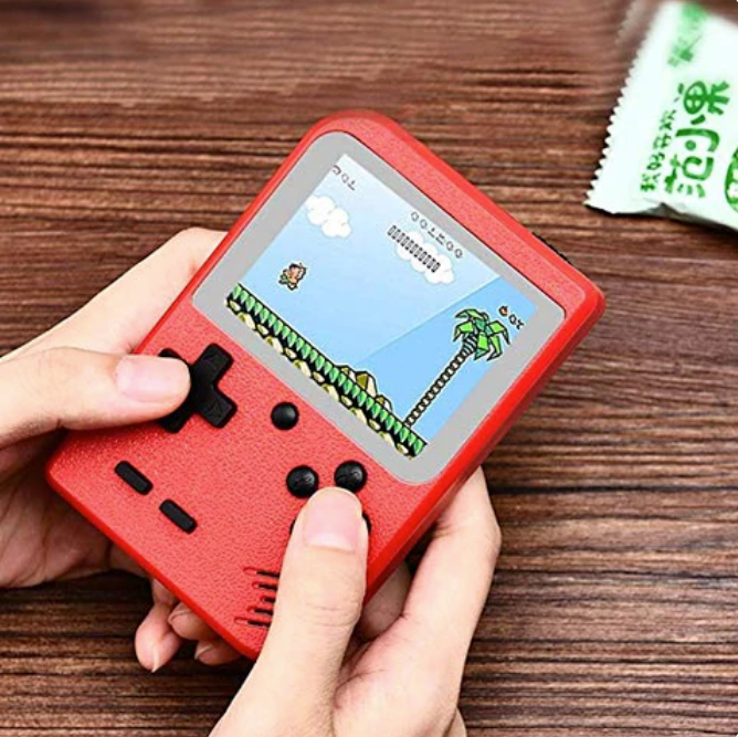 MEELANO Bærbar Retro Spilkonsol Med 400 Klassiske Spil Til Hjemmet