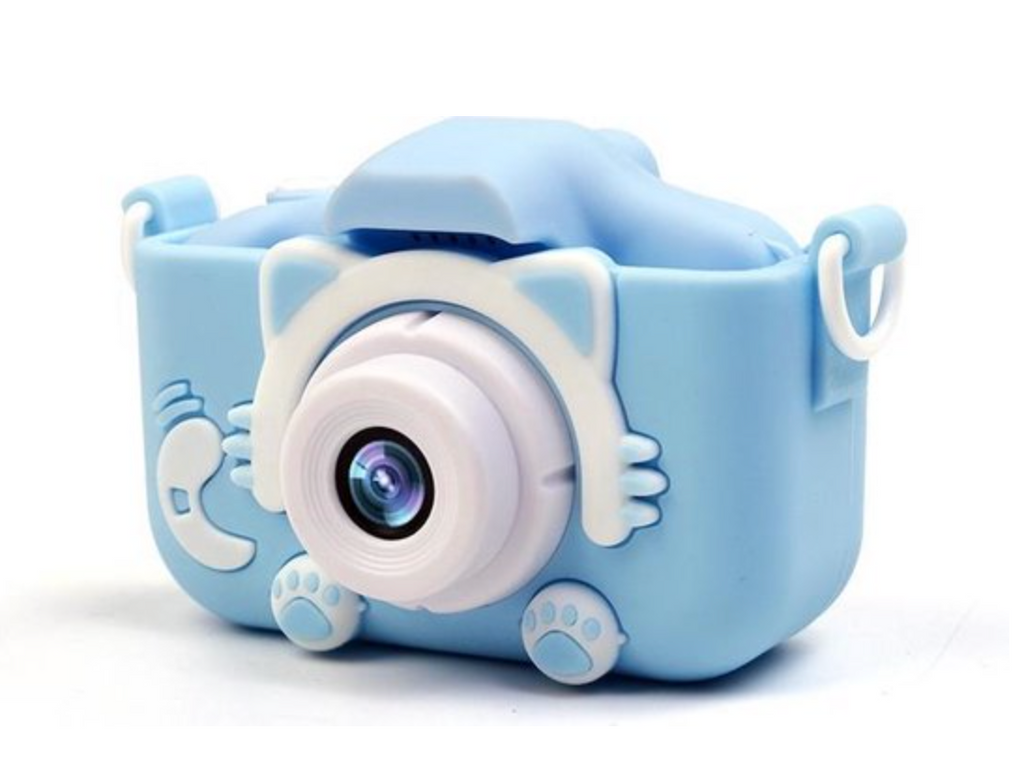 MEELANO ToyCam HD – Digitalkamera til Børn 1080p med Foto & Video, Stødsikkert Cover, inkl. 16GB Kort, Pink eller Blå