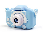 MEELANO ToyCam HD – Digitalkamera til Børn 1080p med Foto & Video, Stødsikkert Cover, inkl. 16GB Kort, Pink eller Blå
