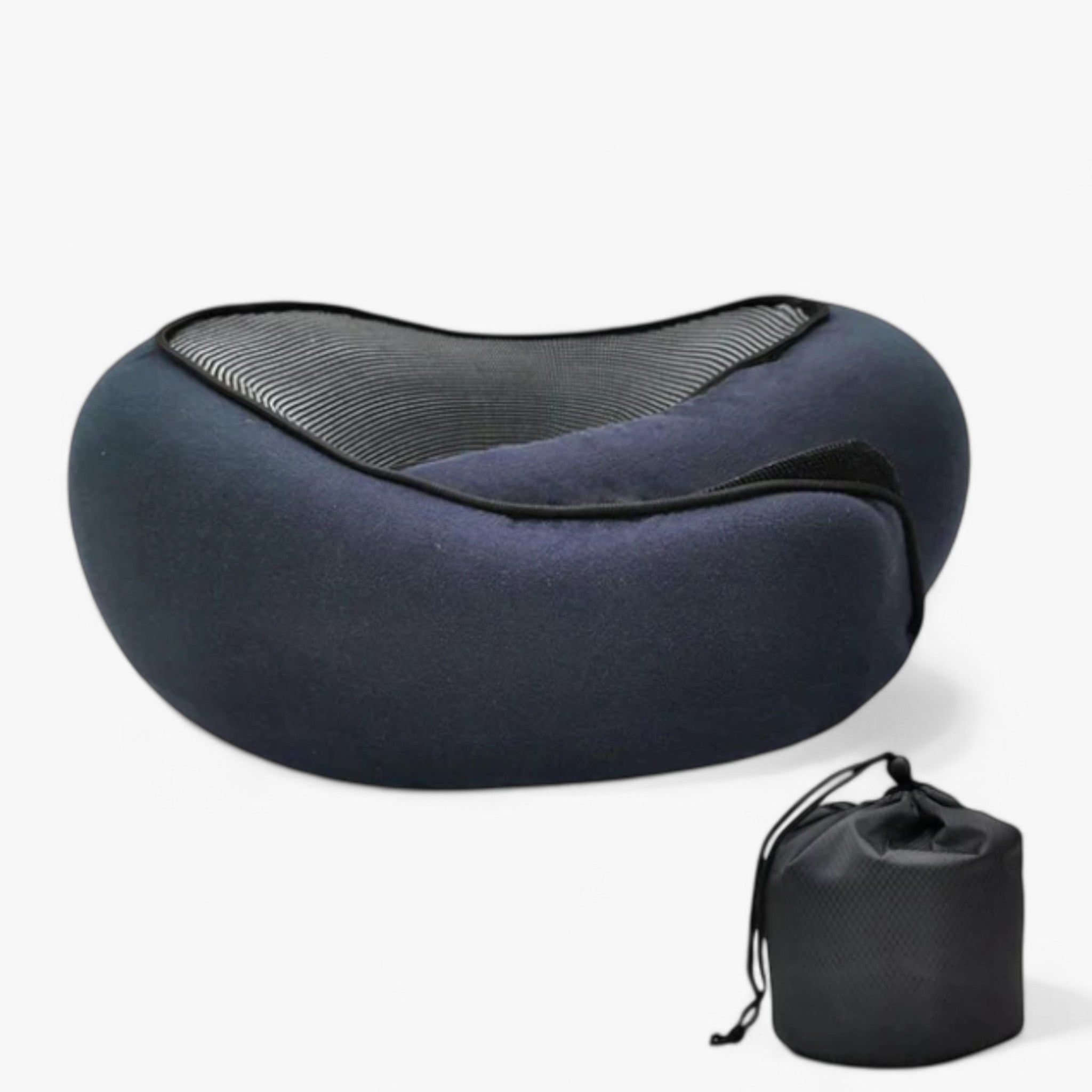 MEELANO TravelPillow – Rejsepude i Memory Foam med Taske