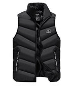MEELANO Wilshire | Herre Vatteret Puffer Vest - Ærmeløs Letvægts Dynejakke Sort