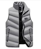 MEELANO Wilshire | Herre Vatteret Puffer Vest - Ærmeløs Letvægts Dynejakke Grå