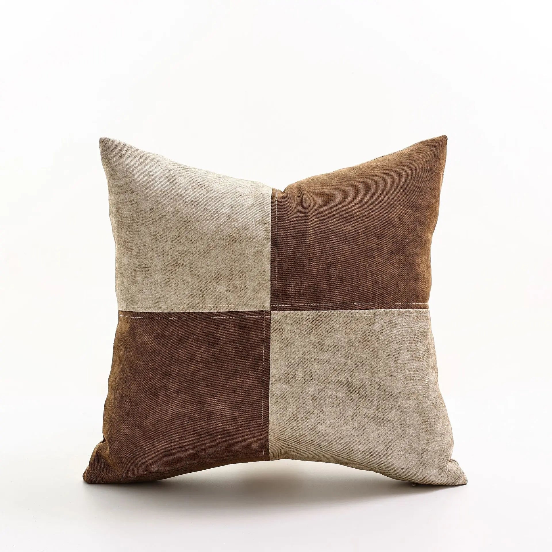 MEELANO Denim Pudecover Kollektion Til Hjemmet Med Moderne Rustik Stil Til Sofa Og Stole Hvid | Creme 45x45cm