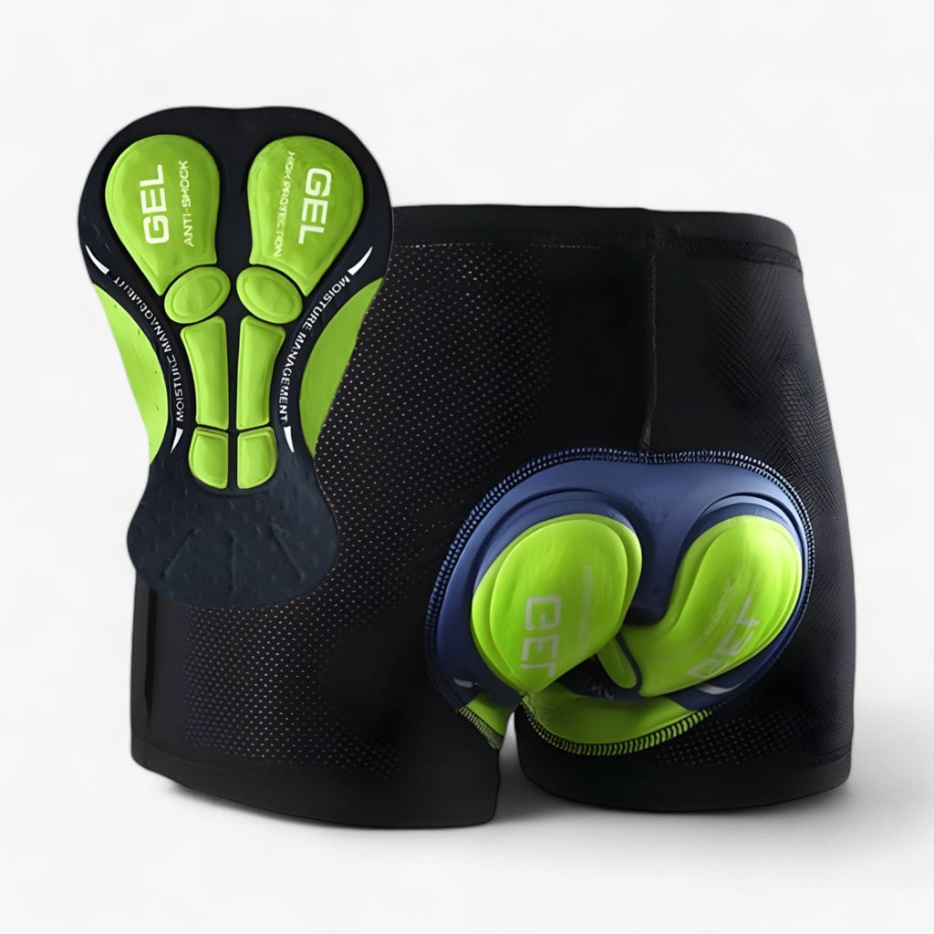MEELANO Motorcykelshorts Polstrede Med 5D Gelpolstret Design Til Komfort Grøn