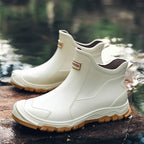 MEELANO Admire | Unisex Vandrestøvler i Læder - Skridsikre & Vandtætte Outdoor Boots Beige