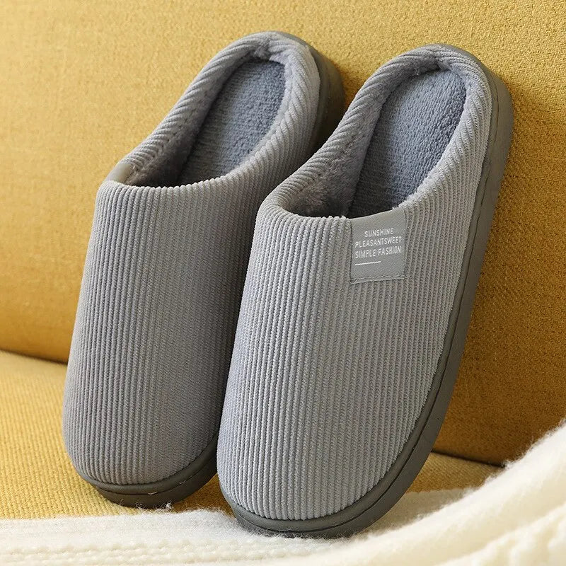 MEELANO Unisex Hjemmesko Komfortable Varme Til Kolde Dage Grå