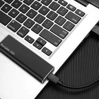 MEELANO Ekstern SSD 4TB med USB-C – Bærbar SSD med Aluminiumshus, Hurtig USB 3.1 Lagring, 4 Farver